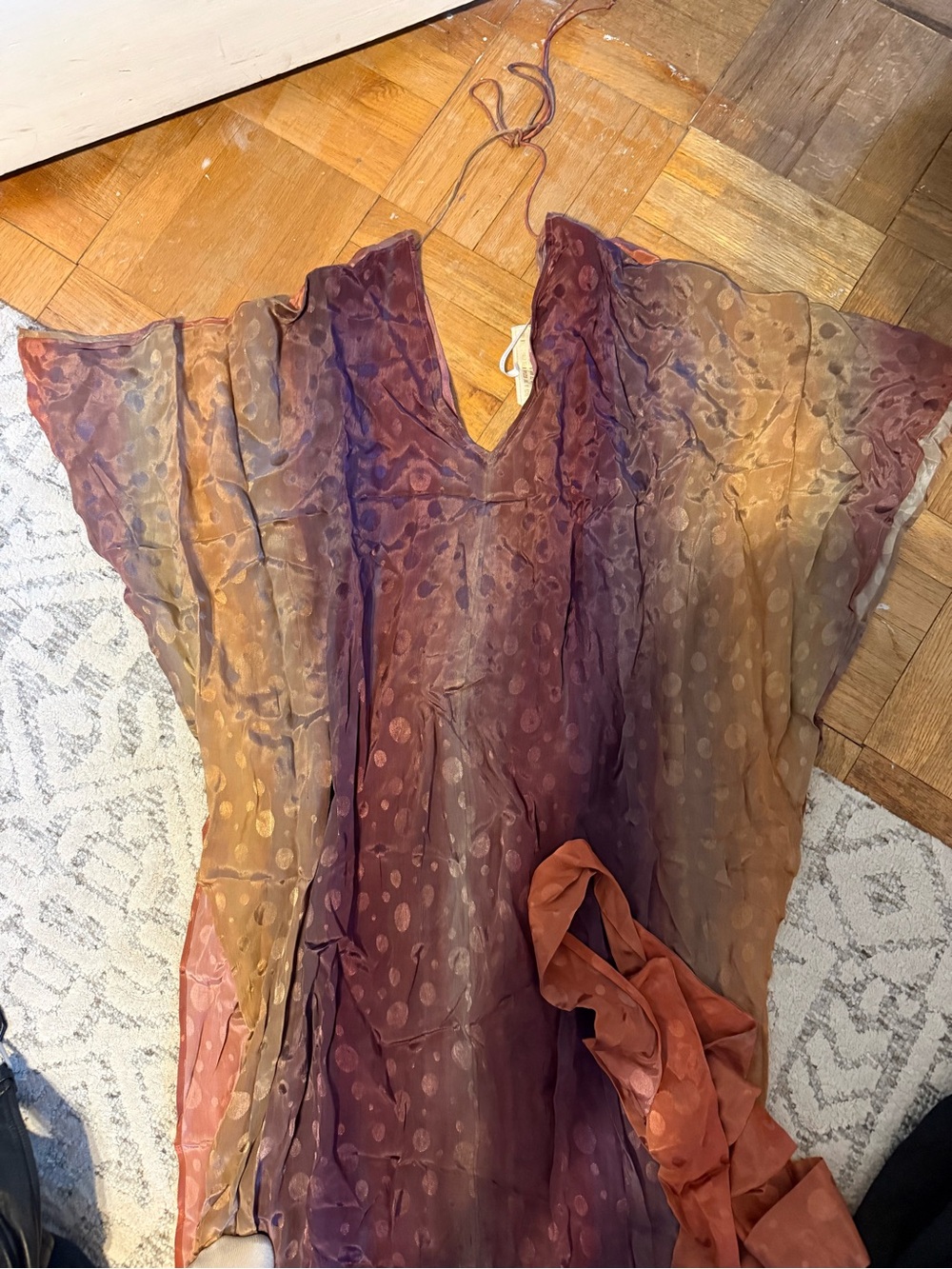 Jen's Pirate Booty Ombre Swim Coverup in Purple and Orange